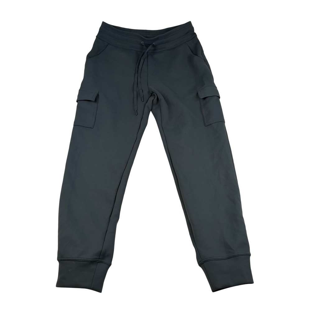 32 Degrees Heat Mens Small Gray Cargo Jogger Pants Tech Fleece Drawstring Casual